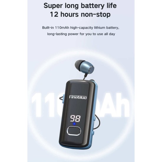 Fineblue F580 In-ear Bluetooth Handsfree Ακουστικό Μαύρο Fineblue F580 In-ear Bluetooth Handsfree Ακουστικό Μαύρο