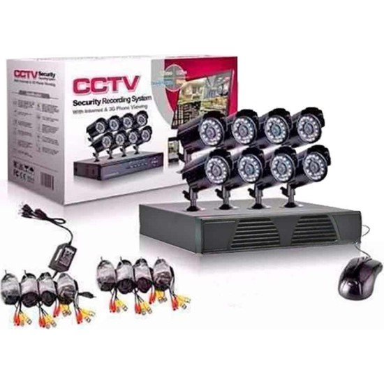 Σετ 8 Κάμερες Καταγραφικό Δικτύου CCTV Security Recording System ΟΕΜ RS485