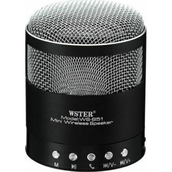 Μini bluetooth ηχείο WS-851 Ασημί