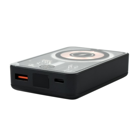 Power Bank 15000mAh με Ασύρματη Μαγνητική Φόρτιση Andowl Q-CD228 Μαύρο