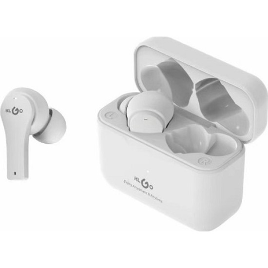 KLGO HK-70 In-ear Bluetooth Handsfree Ακουστικά με Αντοχή στον Ιδρώτα και Θήκη Φόρτισης Λευκά KLGO HK-70 In-ear Bluetooth Handsfree Ακουστικά με Αντοχή στον Ιδρώτα και Θήκη Φόρτισης Λευκά