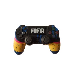 Ασύρματο Χειριστήριο Doubleshock 4 Bluetooth Για PS4 FIFA Μαύρο-Κίτρινο oem