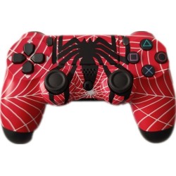 Ασύρματο Χειριστήριο Doubleshock 4 Bluetooth Για PS4 FIFA Spiderman Κόκκινο oem