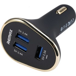 Φορτιστής αυτοκινήτου REMAX 3xUSB Ports 6.3A (RCC302) - (Μαύρο)