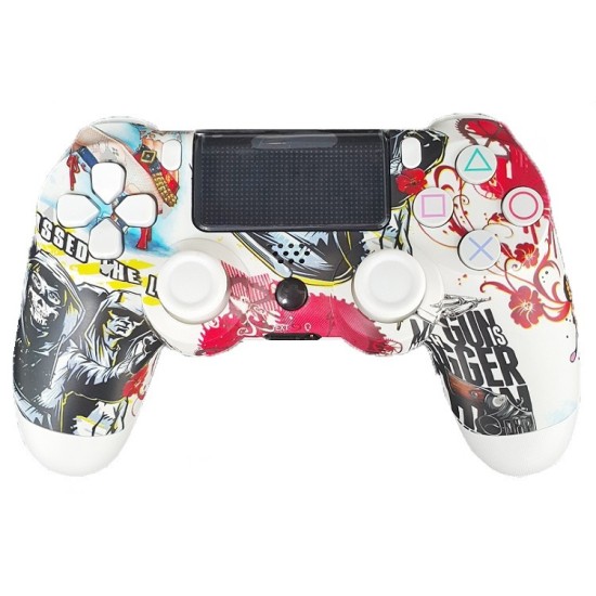 Double-Motor Vibration PS4 Doubleshock Wireless Controller Red Colorful Camouflage