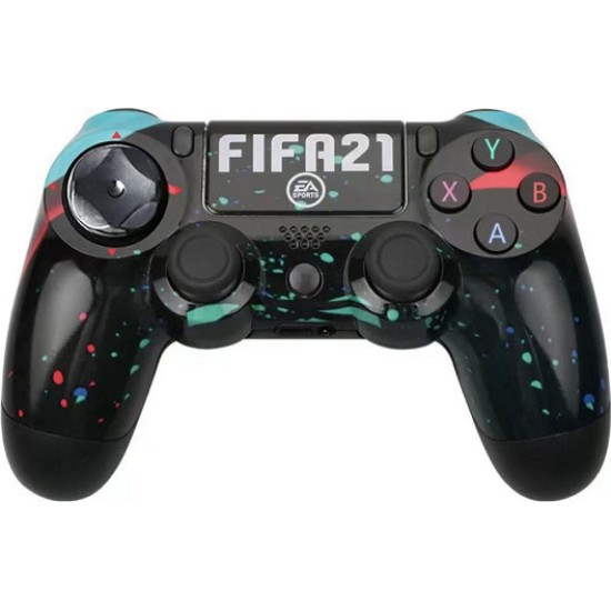 Ασύρματο Χειριστήριο Doubleshock 4 Bluetooth Για PS4 FIFA21 Μαύρο oem