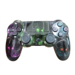 Doubleshock Ασύρματο Gamepad για PS4 Πολύχρωμες Νεκροκεφαλές