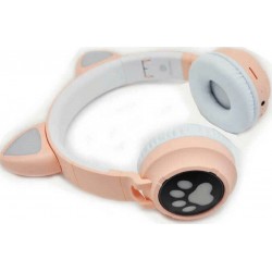 Andowl Cat Ear Q-EM3 Ασύρματα On Ear Ακουστικά Ροζ
