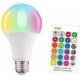 Λάμπα LED - RGB με χειριστήριο - E27 - 10W - 013548