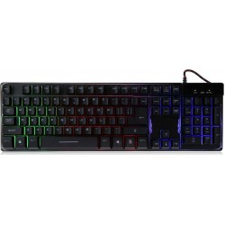 ΦΩΤΙΖΟΜΕΝΟ ΕΝΣΥΡΜΑΤΟ ΠΛΗΚΤΡΟΛΟΓΙΟ GAMING Q-801 Αγγλικό US