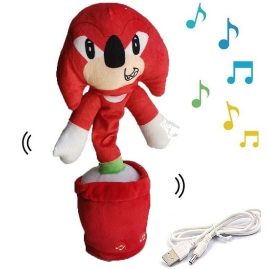 Κάκτος επαναφορτιζόμενος 32cm που χορεύει, τραγουδάει και μιλάει Cactus Red Sonic