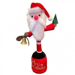 Λούτρινο Χριστουγεννιάτικο Santa με Κίνηση & Ήχο oem