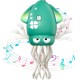 Dancing Squid Toy – Musical Crawling Octopus Διαδραστικό παιχνίδι χορευτικού καλαμαριού με μουσική, φώτα και αποφυγή εμποδίων