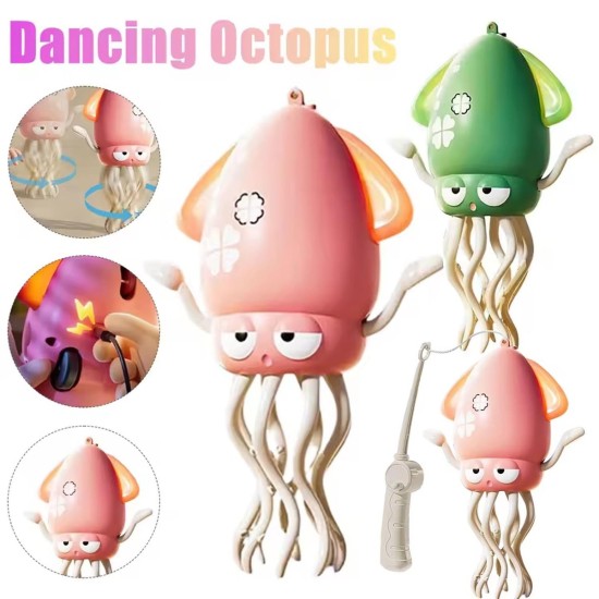Dancing Squid Toy – Musical Crawling Octopus Διαδραστικό παιχνίδι χορευτικού καλαμαριού με μουσική, φώτα και αποφυγή εμποδίων