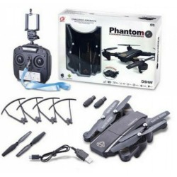 D5HW Phantom Drone 2.4 GHz με Κάμερα και Χειριστήριο, Συμβατό με Smartphone