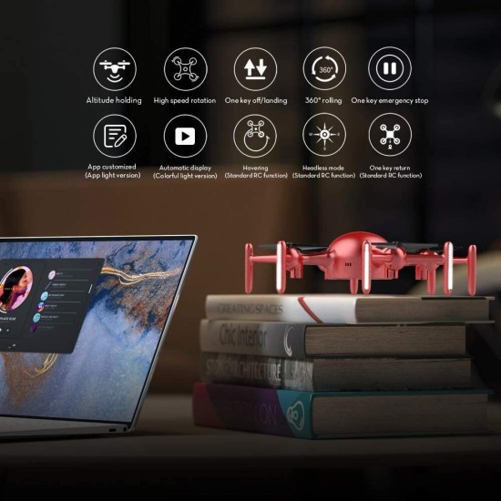 Mirbest QY66-X09 Drone Mini 2.4 GHz χωρίς Κάμερα Συμβατό με Smartphone Μπλε