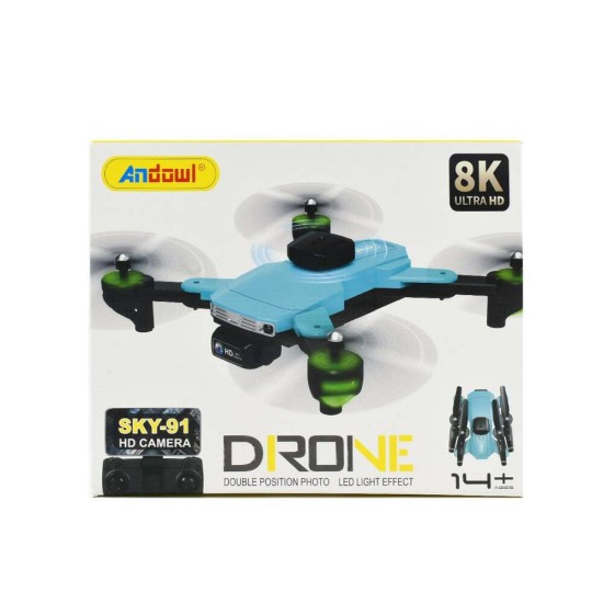 Andowl RC Drone Quadcopter 8Κ Drone WiFi με Κάμερα 1080p 100fps και Χειριστήριο SKY-91 Andowl RC Drone Quadcopter 8Κ Drone WiFi με Κάμερα 1080p 100fps και Χειριστήριο SKY-91
