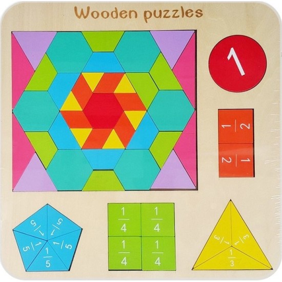 Εκπαιδευτικό Παιχνίδι Τetris Puzzle 28876 από Ξύλο για 3+ Ετών