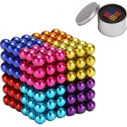 Μαγνητικές Μπίλιες 216 pcs Colorful DIY Neo Magnetic Cube balls 5mm