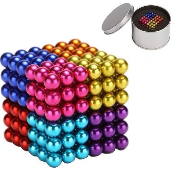 Μαγνητικές Μπίλιες 216 pcs Colorful DIY Neo Magnetic Cube balls 5mm