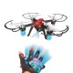 RC Drone με κάμερα Ανίχνευση UAV 360 μοιρών περιστροφής χειρός H263 Κόκκινο