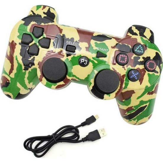 Doubleshock Ασύρματο Gamepad για PS3 Army Doubleshock Ασύρματο Gamepad για PS3 Army