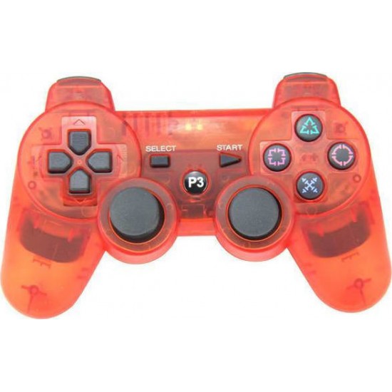 Doubleshock Ασύρματο Gamepad για PS3 Transparent Red Doubleshock Ασύρματο Gamepad για PS3 Transparent Red