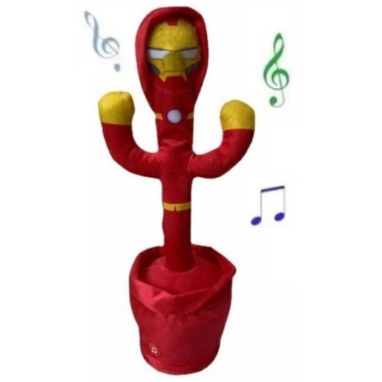 Κάκτος επαναφορτιζόμενος 32cm που χορεύει, τραγουδάει και μιλάει 32cm Gift Toys IronMan Cactus Dancing, Talking, Sing (oem)