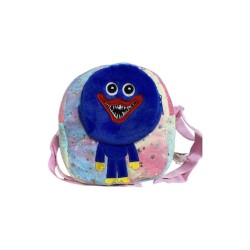 Backpack Λούτρινο Huggy Wuggy Blue Glitter 28*30CM (G7409624)
