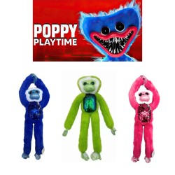 Huggy Monkey βελούδινη κούκλα Πράσινο 40cm