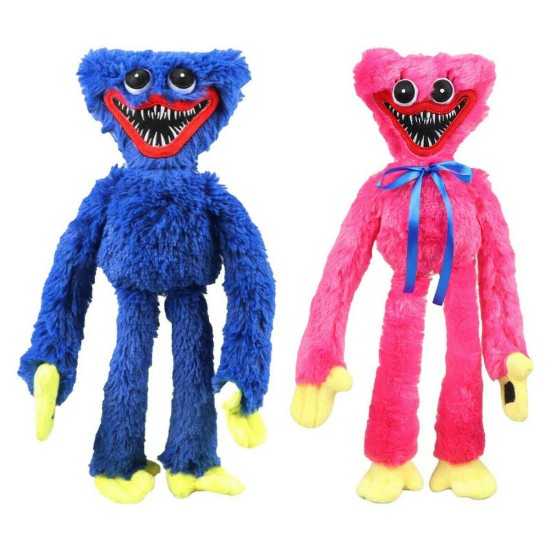 Σετ 2 Λούτρινα Huggy Wuggy Blue pink Λούτρινο Μπλε Ροζ 40cm Σετ 2 Λούτρινα Huggy Wuggy Blue pink Λούτρινο Μπλε Ροζ 40cm