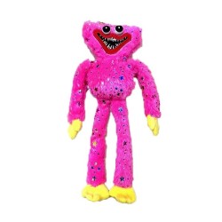 Huggy Wuggy βελούδινη κούκλα Ροζ Με Glitter 40cm