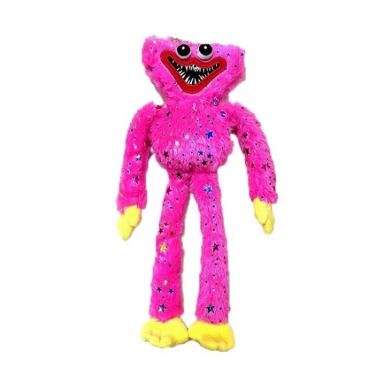 Huggy Wuggy βελούδινη κούκλα Ροζ Με Glitter 40cm Huggy Wuggy βελούδινη κούκλα Ροζ Με Glitter 40cm