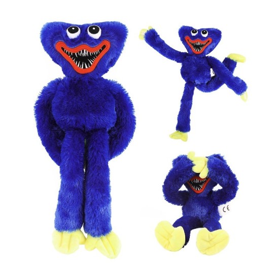 Huggy Wuggy βελούδινη κούκλα 60cm Blue
