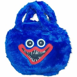 Poppy Playtime Huggy Wuggy Τσάντα Χειρός βελούδινη κούκλα Μπλέ 24cm
