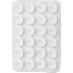 Βεντούζα Selfies Σιλικόνη Αυτοκόλλητη Βάση Ορθογώνιο Σχήμα – λευκό