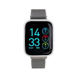 Andowl Smartwatch Fitness Tracker Λαστιχένιο λουράκι Q-A119 – Ασημί
