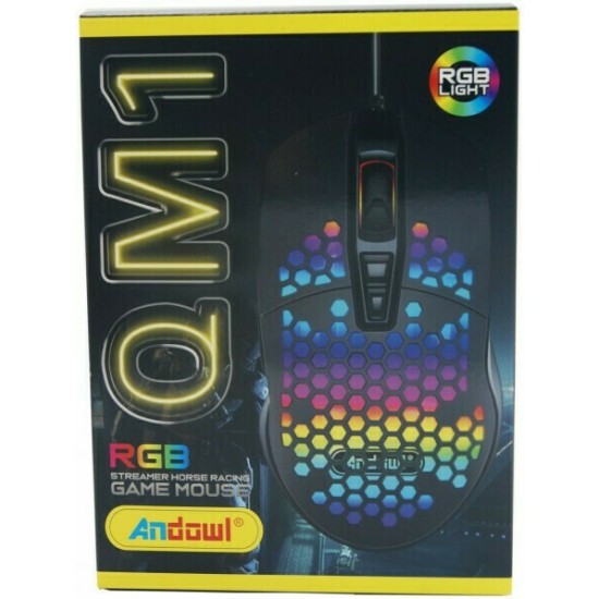 Ενσύρματο GAMING ποντίκι με LED φωτισμό ANDOWL AN-Q-M1 Ενσύρματο GAMING ποντίκι με LED φωτισμό ANDOWL AN-Q-M1