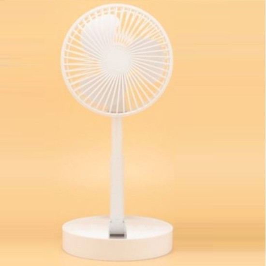 Αναδιπλούμενος επαναφορτιζόμενος ανεμιστήρας λευκός ZB108