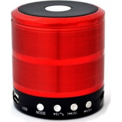 Bluetooth Ηχείο Mp3 Player & FM WS-887 Κόκκινο