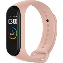 Smart Band Ρολόι με Bluetooth M4 Ροζ oem