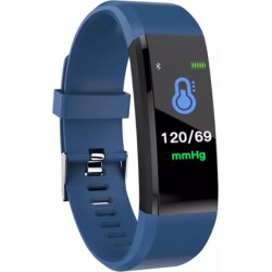 115 Plus Αδιάβροχο Smart Bracelet Sport Wristband Heart Rate Blood Pressure Monitor Fitness Tracker - Μπλε