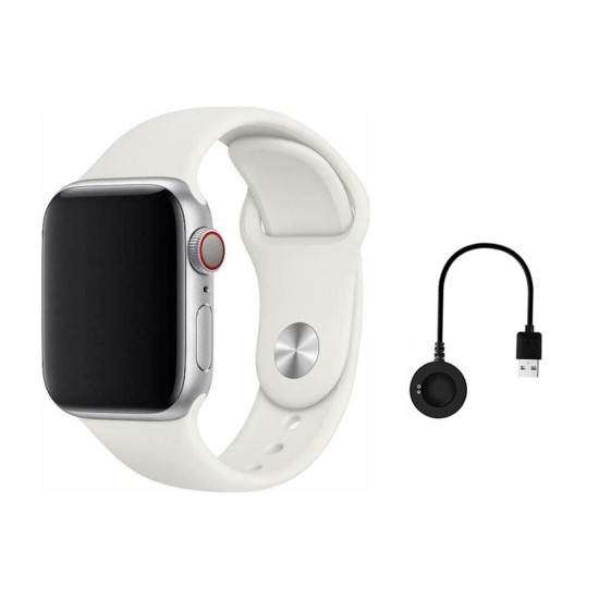 Smartwatch με Παλμογράφο και Απάντηση Κλήσεων-Μηνυμάτων Remax Watch 9 Pro Λευκό - Ασημί