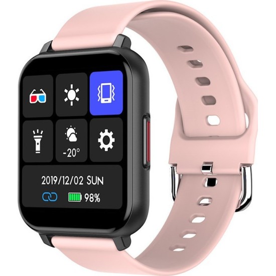 Smart Watch Fitness Tracker - Με μετρητή καρδιακών παλμών, SpO2, Άθλησης - Android / IOS Τ82 – Ροζ