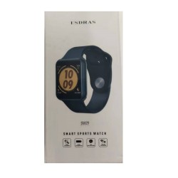 Esdras SW29 Smartwatch με Παλμογράφο Μαύρο
