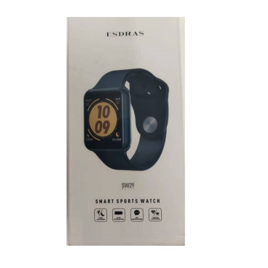 Esdras SW29 Smartwatch με Παλμογράφο Μαύρο