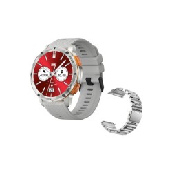 AK59 Smartwatch με Παλμογράφο (Ασημί)