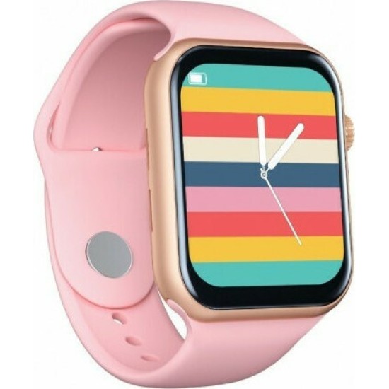 Fitness Smartwatch Z20 με Μέτρηση Πίεσης, Καρδιακούς Παλμούς + Αθλήματα Ροζ