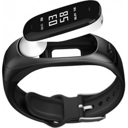 SmartWatch & Ακουστικό Bluetooth  - Fitness Bracelet με Μετρητή Καρδιάς, Αρτηριακής Πίεσης, Ύπνου, Οξύμετρο – Μαύρο H109 