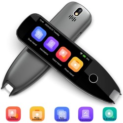 Intelligent Multifunctional Translator Ai Scanning Voice Translation 29 Offline Languages 134 Online Photo Translation Built-in Dictionaries Bluetooth Wi-fi Text Scanning Offline Intelligent Recording 1500mah Battery 3.5 Touch Screen